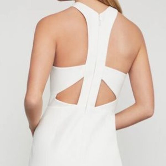 BCBG High Neck Gown White 4 NWT - Picture 2 of 6